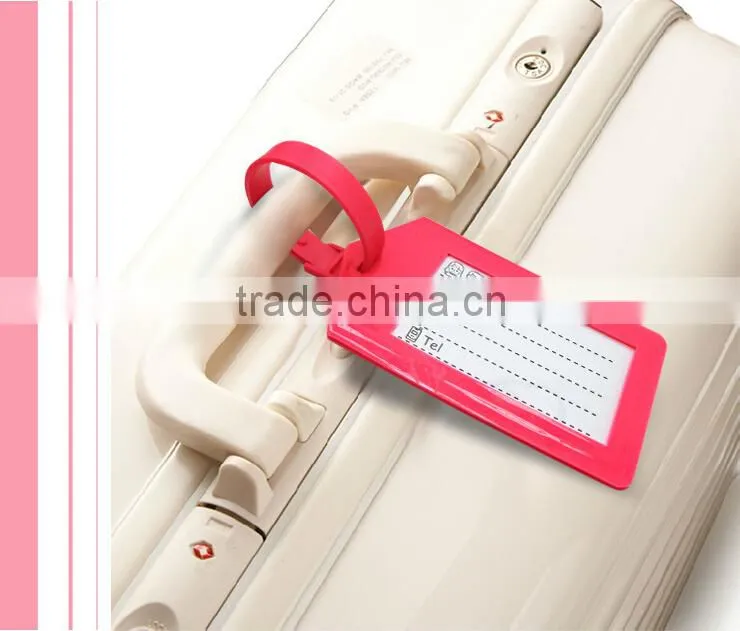 PVC luggage tags with customer customize debossed logos & various colors or shape
