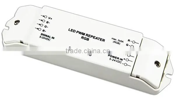 with CE FCC ROHS certification 5v-24v rgb power amplifier power repeater