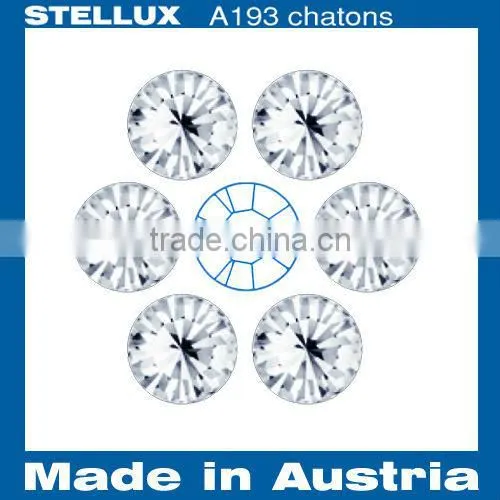 Stellux A193 Glass chatons Point back rhinestones Crystal