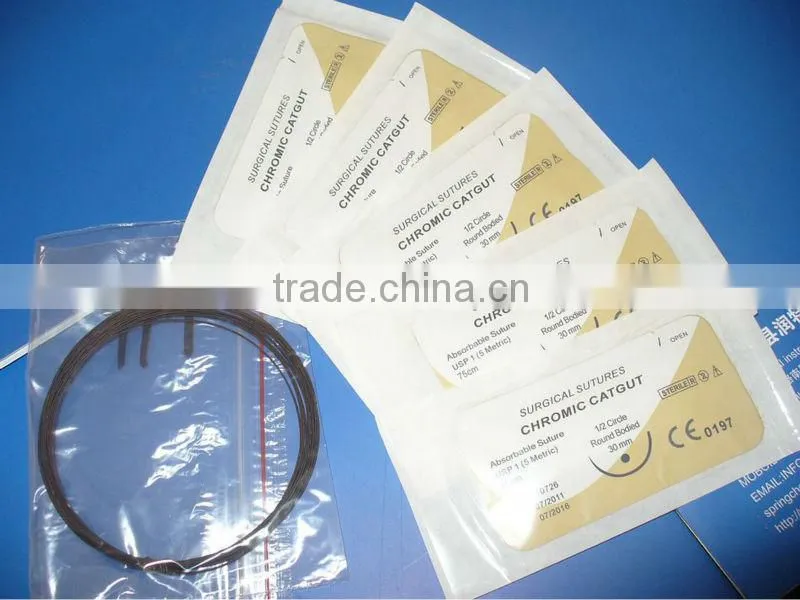 CE, ISO certificates chromic catgut suture