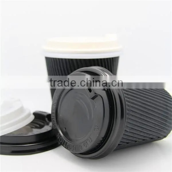 2016 new design customer 5oz/6oz logo ripple wall paper cup for party