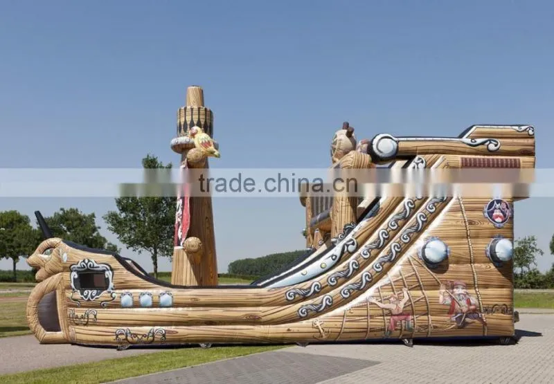 inflatable dry slide 4 fun, full printing big inflatable slides