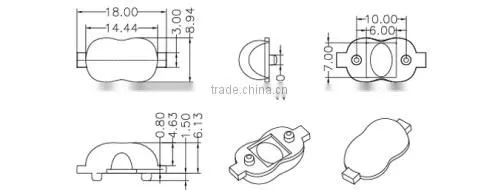 85*150 degree Cree Xlamp XPC/E/G;XT-E;XB-D;XH-B/G optical led lens (ILENSTECH01CR-AQ85150H)