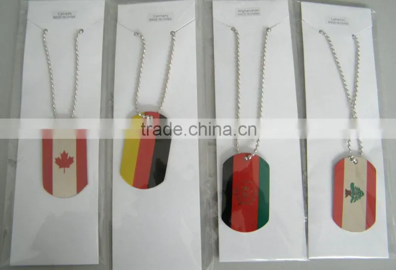 Stainless steel dog tag, printed dog tag, fashion dog tag, metal dog tag with chain