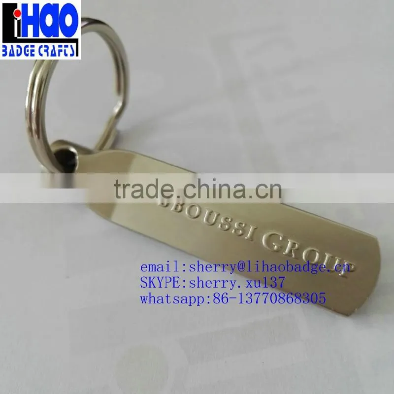 Various Shapes Cheap Promotion Gift Custom Embossed Logo Key Chain,Zinc Alloy Metal Keychain