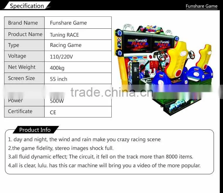 new style car racing 2 player game simulator arcade racing car game machine