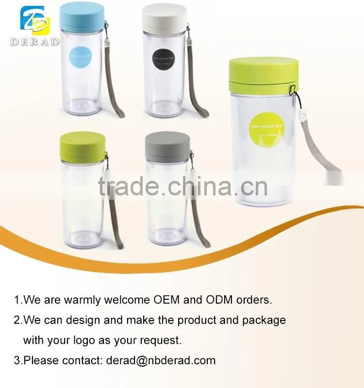 Easy to Carry Transparent ECO Style Portable Tea Cups