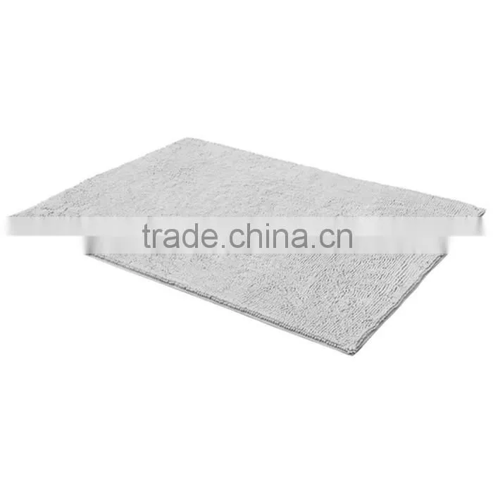 short pile microfiber chenille bath rug