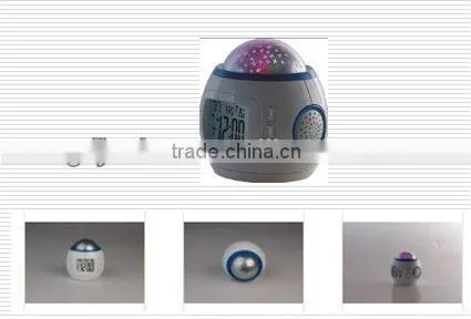 Starry Sky Projection led Music desktop Digital Alarm Clock