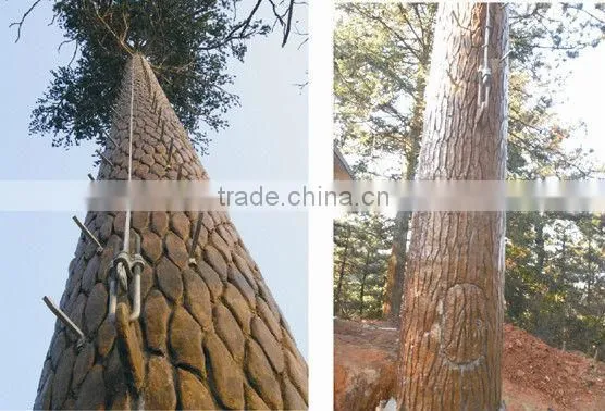 Camouflaged telecom antenna bionics monopole