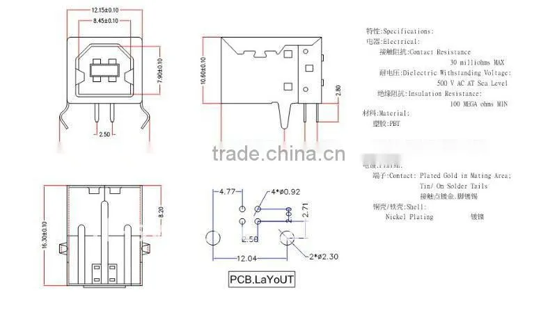 usb power socket usb BF 90
