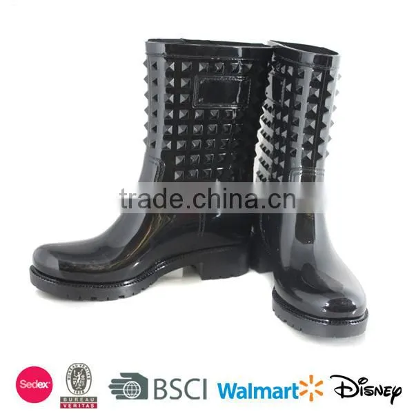 Sexy high heels women PVC rain boots Hot sell