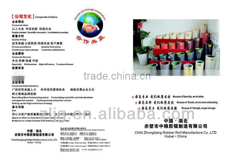 20" NBR Rice Rubber Roller China supplier, rice milling rubber roll