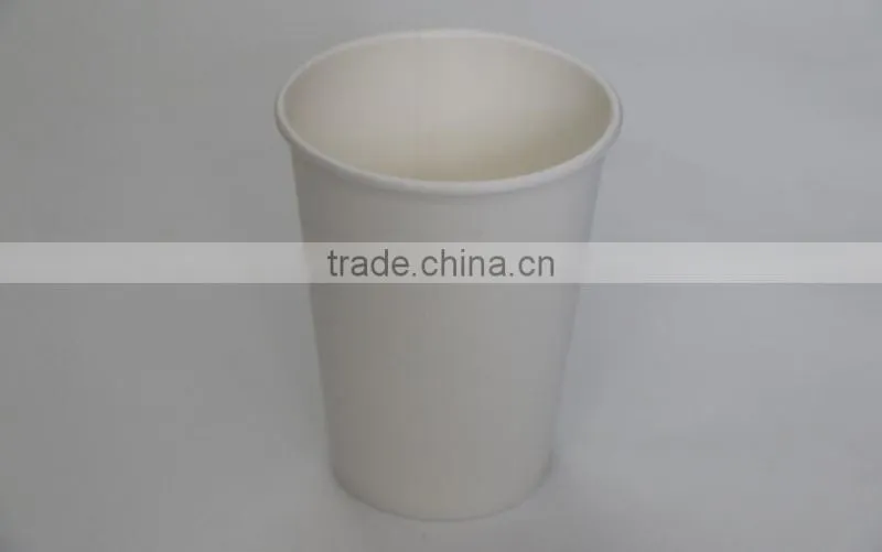 White disposable paper cup, food grade