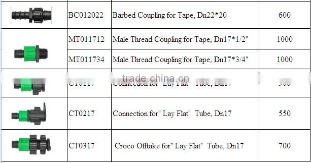 Drip Tape Fittings Drip Irrigation System