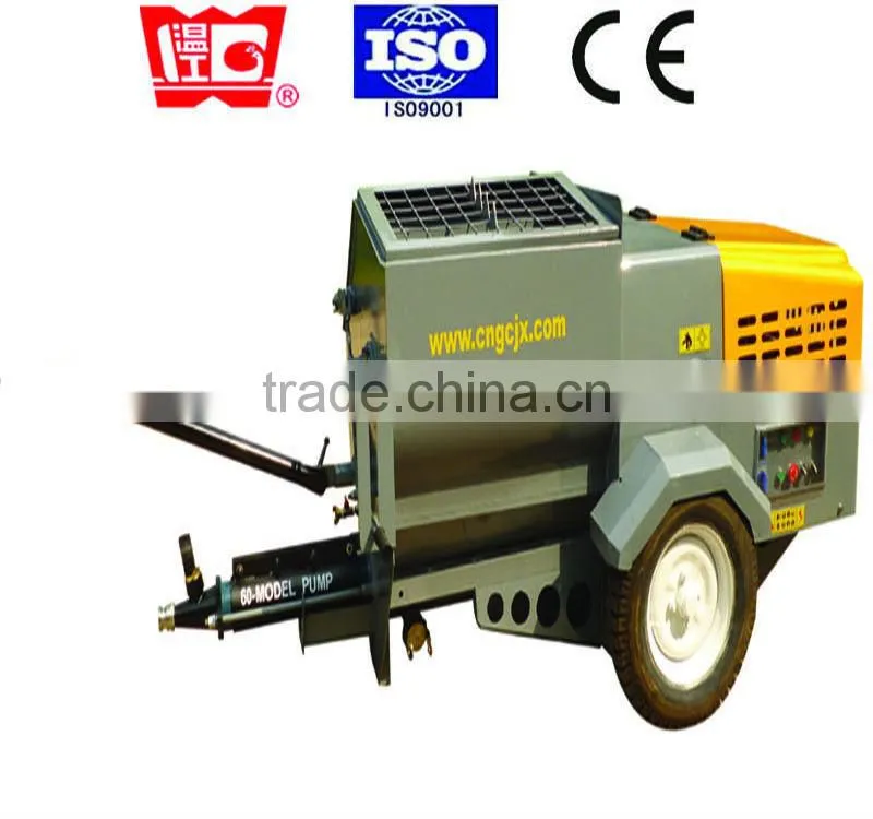 7.5 KW mixject wet mortar spray machine imported from France technology