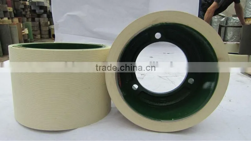 White 4 Inch Aluminium Drum Rice Mill Rubber Roller