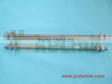 316 ,304 stainless steel double arming bolt with square nut
