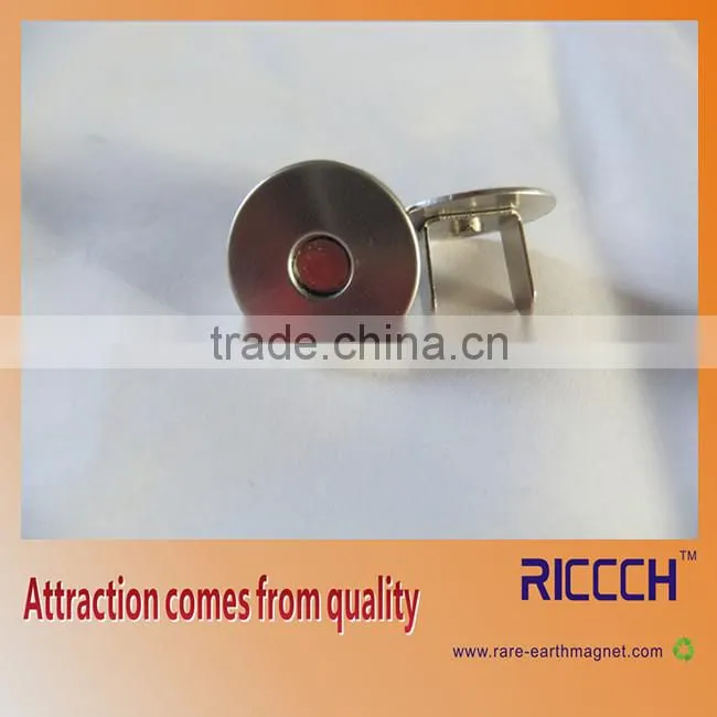 18mm Button MG Silver Handbag Bag Magnetic buckle