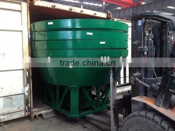 China Supplier Low Price Roller Tyre Gold Grinding Equipment, Gold Wet Pan Mill