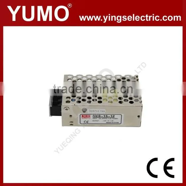 YUMO NES-15 15W 5/12/24/48V NES Series Efficient single switching power Switching Power Supply