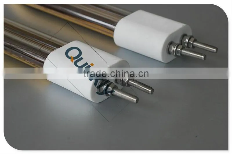 IR quartz gold-coated medium wave twin tubes