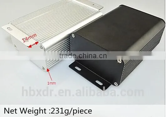 CNC Machining waterproof black anodized Extruded Aluminum Enclosures