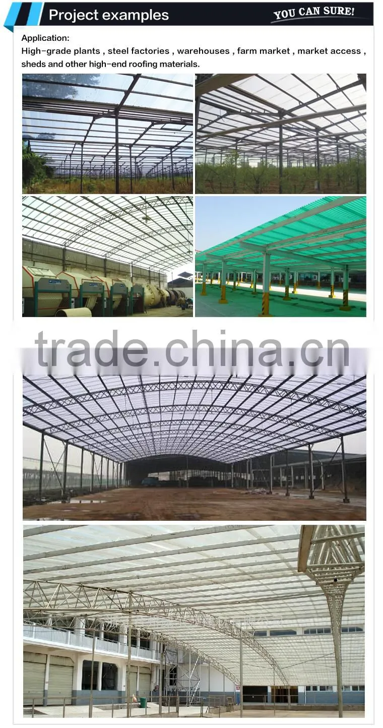 Wholesale china low price high UPVC light-transmittance roof tiles for greenhouse