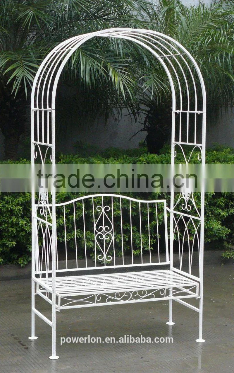 Vintage Style Anti White Garden Wedding Arch