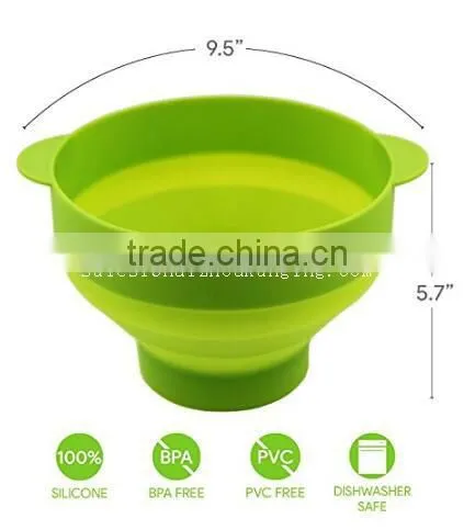 Silicone Collapsibel Popcorn Popper ,Silicone Popcorn Popper,silicone popcorn maker