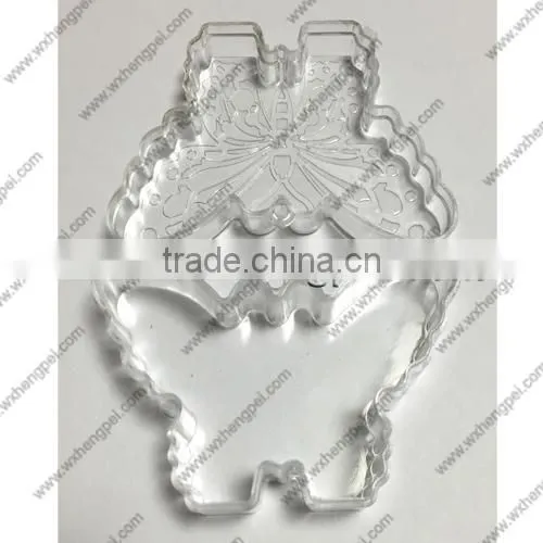 Cleverish portable cute transparent butterfly plastic storage jewelry wedding box kit