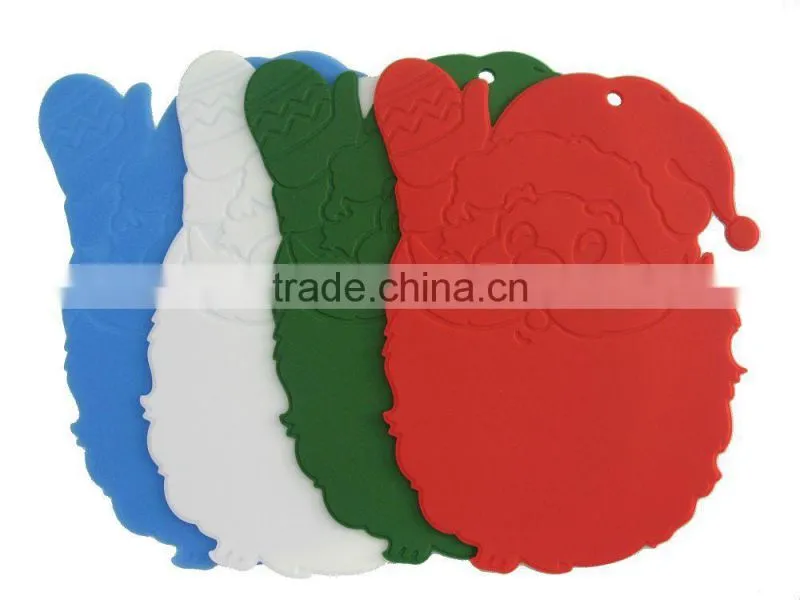 New style the santa claus shape silicone baking mat