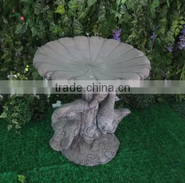 Antique garden fiberglass bird feeders