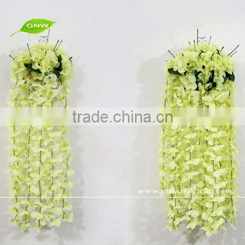 GNW FLV01 artificial wisteria flower with any color for wedding ornament
