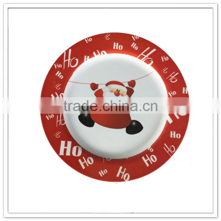 Ho~ Ho X'mas decorative plates & bowls, Christmas melamine cheap dinnerware set