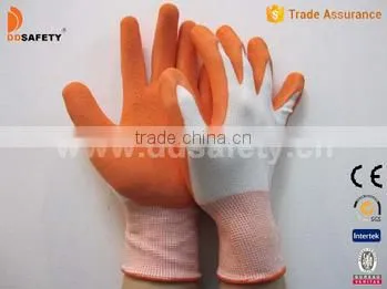 Comfort Nylon With Black Natural Latex Safety Gloves