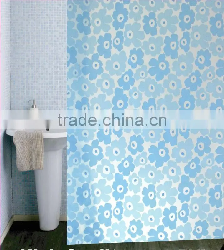 Thick Waterproof Bath Accessories Design Bathroom PEVA Shower Curtain