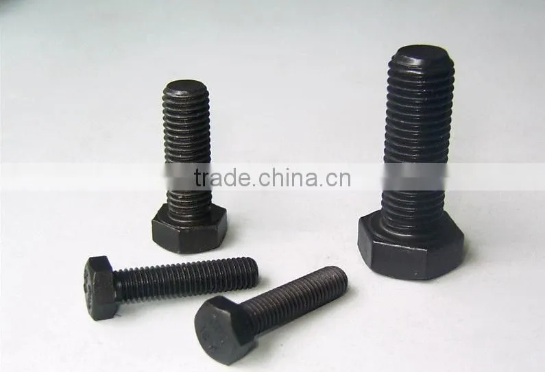 DIN931 8.8 Grade Black Hex Bolt and Nut