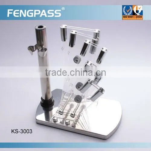 Acrylic knife stand for kitchen knife set (554-355-389)