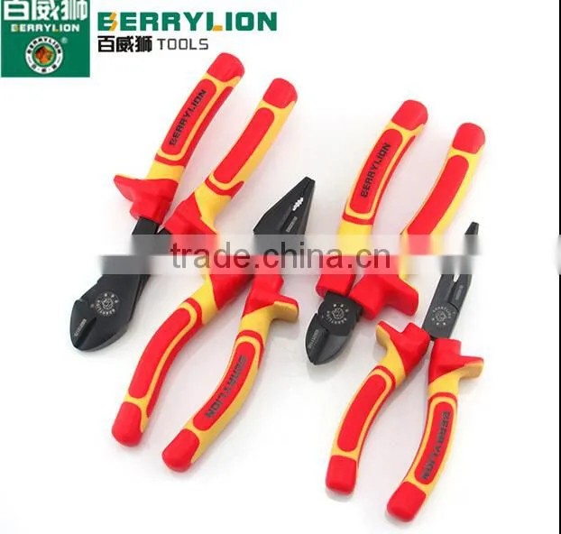 Berrylion tools 1000V VDE 7'' diagonal cutter pliers with plastic handle