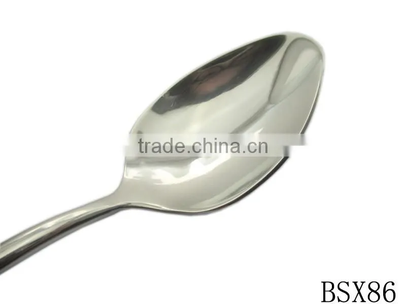 Wholesale tableware 201 stainless steel hollow handle sharp spoon