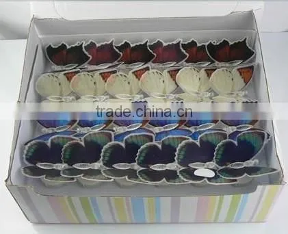 Promotion Gift Children Toy Refrigerator Fridge Butterfly Magnet,DIY Glow colorful 3d butterfly stickers