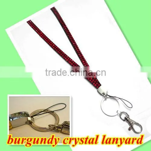 Fashion emerald green rhinestone crystal Lanyard