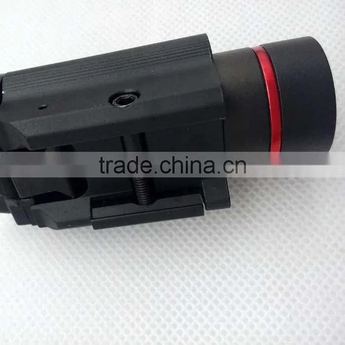 Tactical red laser sight and 200 lumen CREE Q5 LED light combo with strobe laser