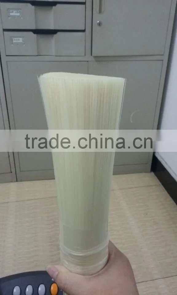 off white polyetser PET filament bristles for brush making 0.25mm diameter