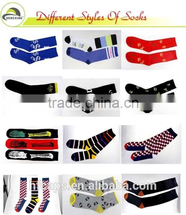 Fashion cheap funny custom knit tube sock man