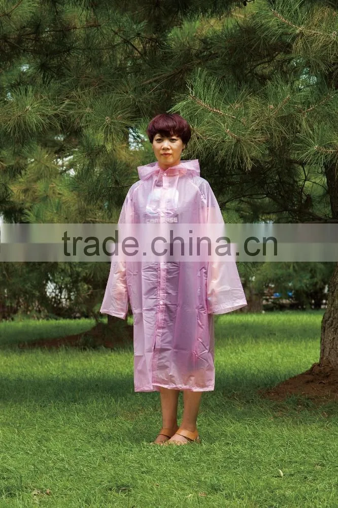 Kids one time Disposable plastic raincoat/rain poncho with customized logo