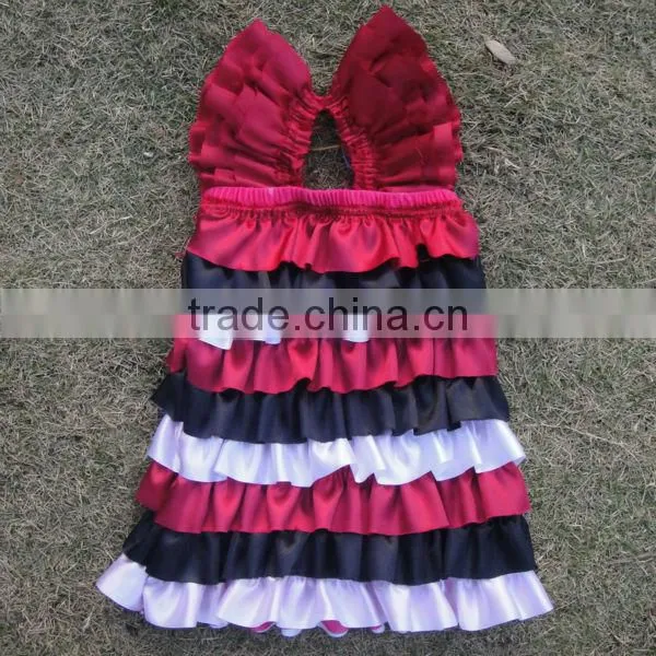 Hot Sale ! Model Girls' Dresses Green Satin Petti Dress Flower Girls' Dresses