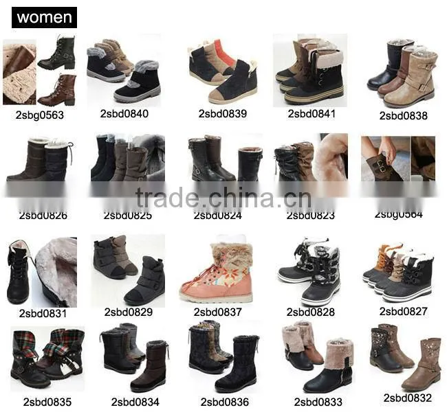 2sbd0840 winter fur suede velcro walking womens boots
