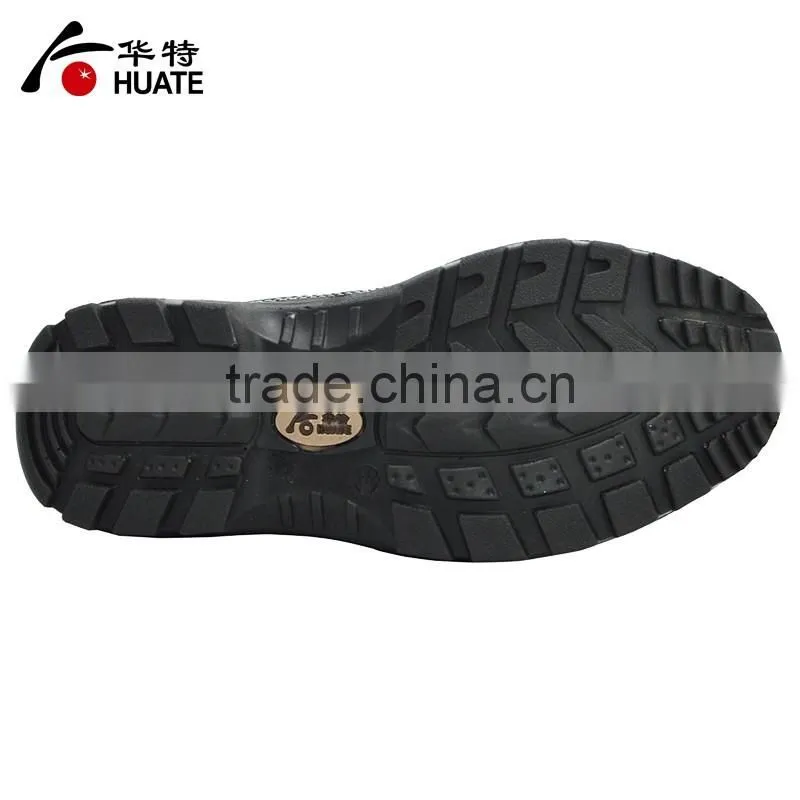 Black steel leather safety shoe/industry work safety shoe